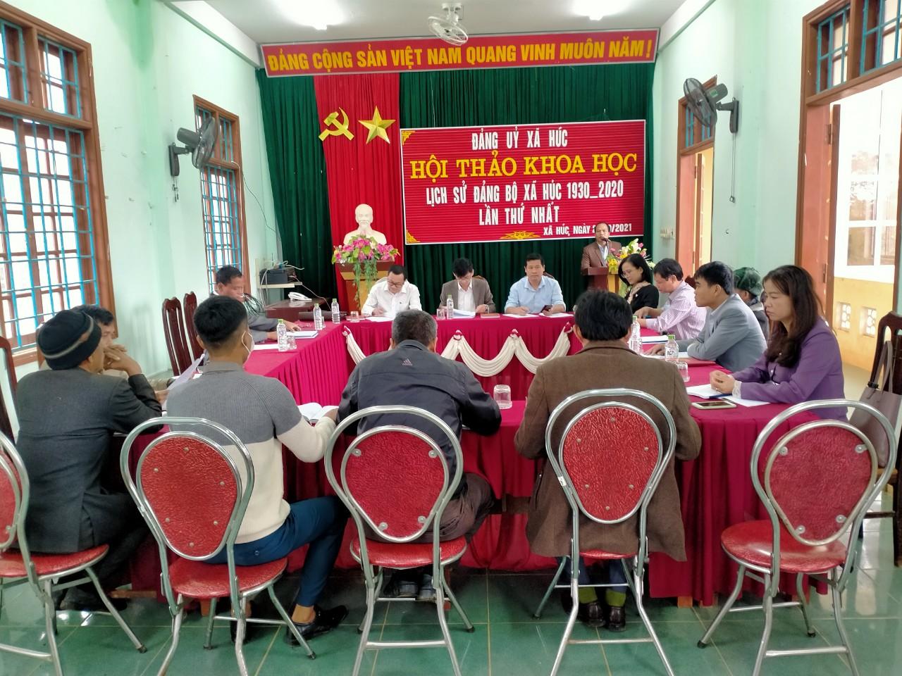 Đảng ủy xã tổ chức Hội thảo khoa học biện soạn lịch sử Đảng bộ xã Húc